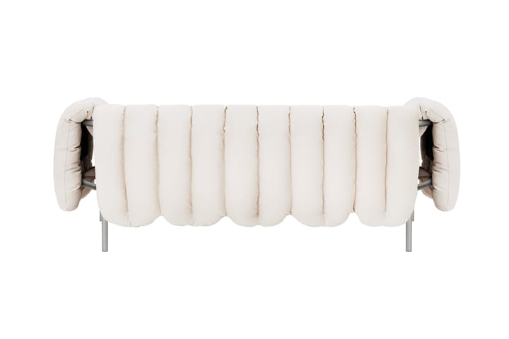 Sofá de 2,5 plazas Puffy 205 cm, Natural-acero inoxidable Hem