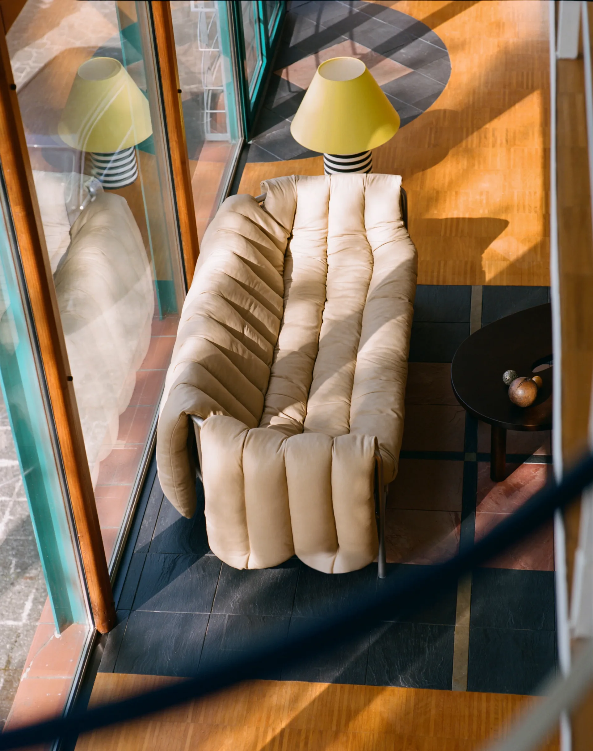 Sofá de 2,5 plazas Puffy 205 cm, Natural-cream Hem