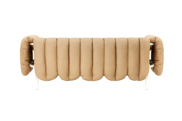 Sofá de 2,5 plazas Puffy 205 cm, Sand leather-cream Hem