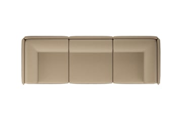 Sofá de 3 plazas Palo Block con reposabrazos Low 295 cm - Beige - Hem