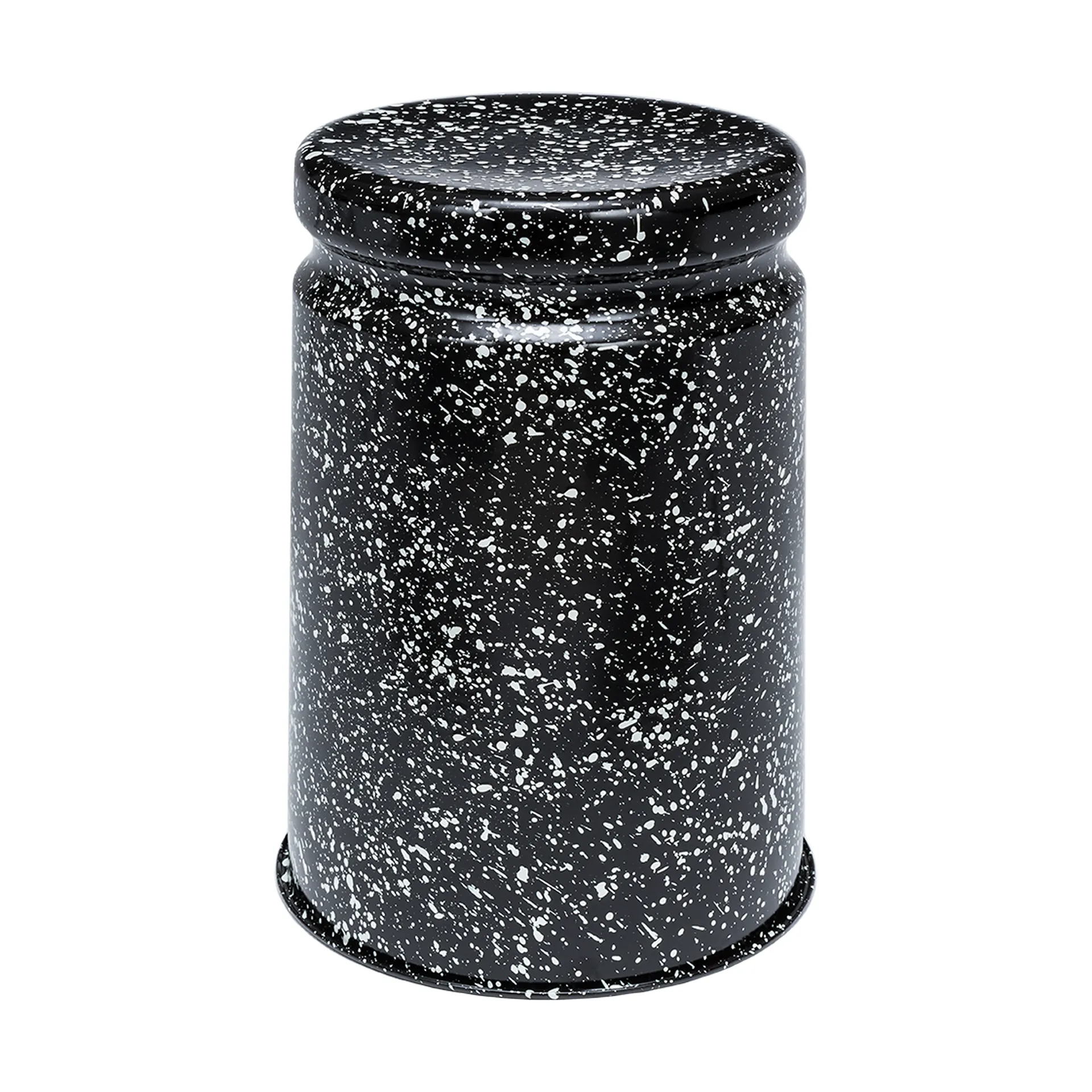 Taburete Last Ø32x44 cm, Black-white splatter Hem