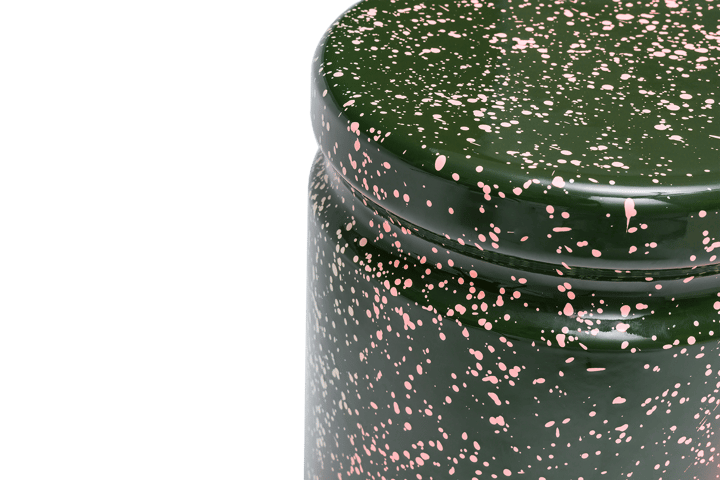 Taburete Last Ø32x44 cm, Green-pink splatter Hem