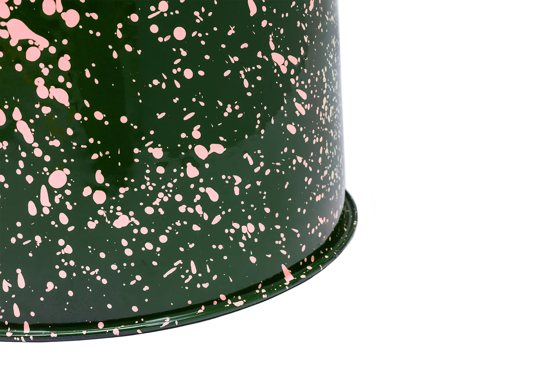 Taburete Last Ø32x44 cm, Green-pink splatter Hem