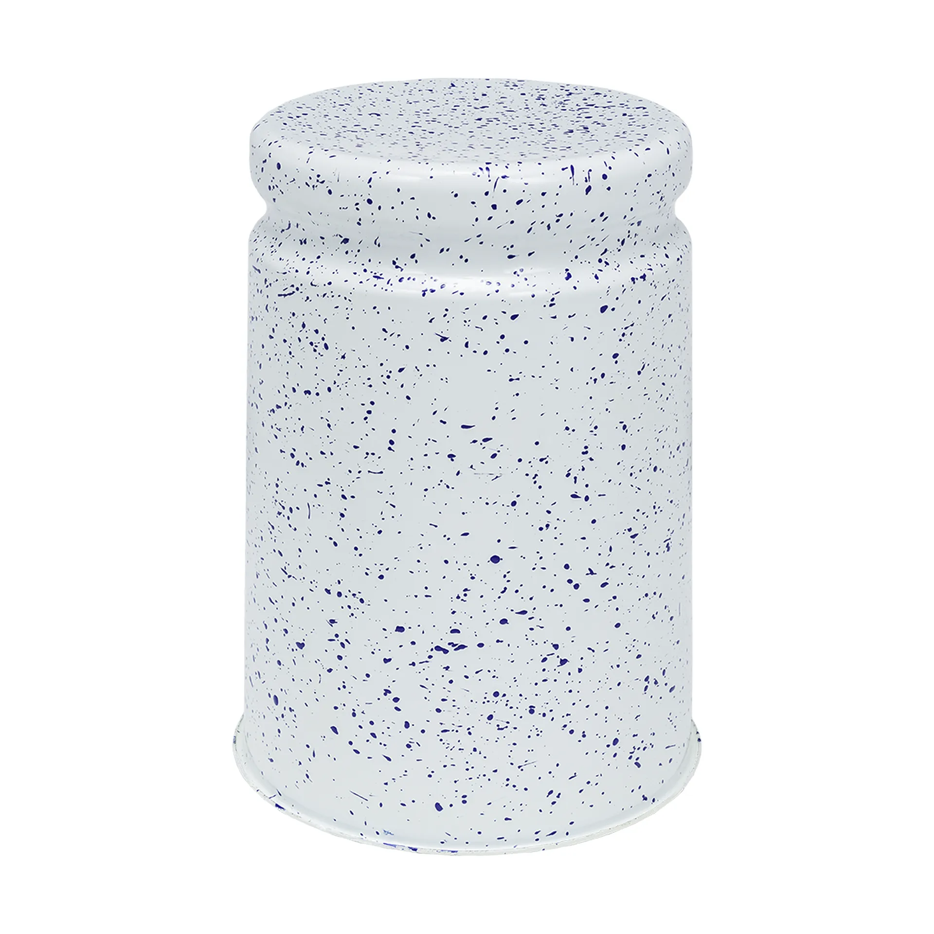 Taburete Last Ø32x44 cm, White-blue splatter Hem