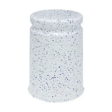 Taburete Last Ø32x44 cm - White-blue splatter - Hem