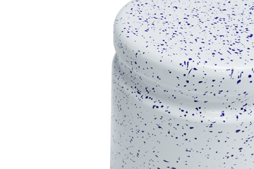 Taburete Last Ø32x44 cm - White-blue splatter - Hem