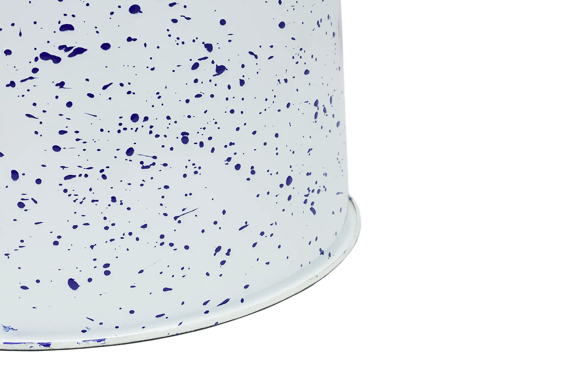 Taburete Last Ø32x44 cm, White-blue splatter Hem