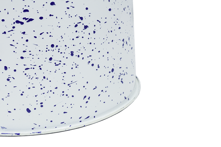 Taburete Last Ø32x44 cm, White-blue splatter Hem