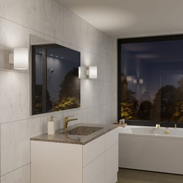 Aplique de pared Evoke L - Blanco-vidrio opalino - Herstal