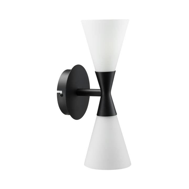 Aplique de pared Harlekin Duo, Mattnegro Herstal