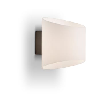 Aplique de pared oval Evoke - Antracita-vidrio opalino - Herstal
