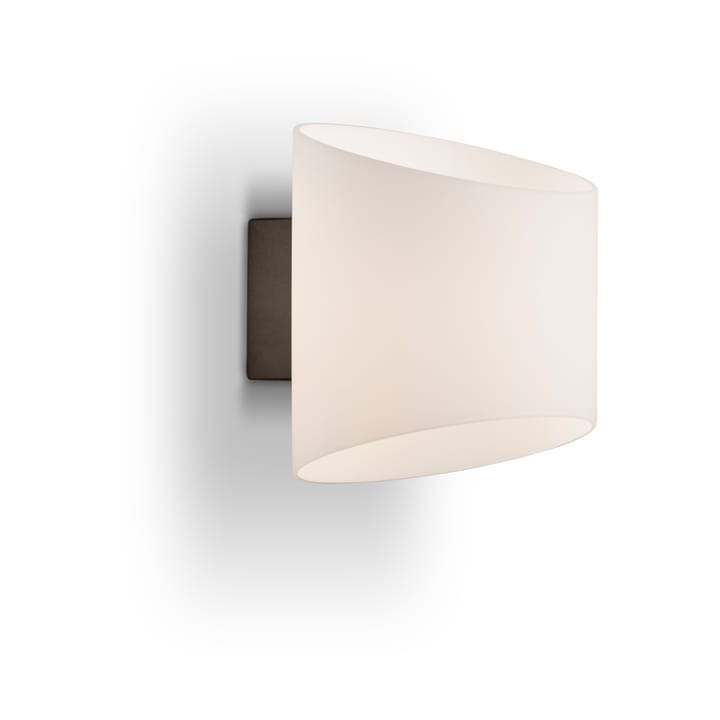 Aplique de pared oval Evoke - Antracita-vidrio opalino - Herstal