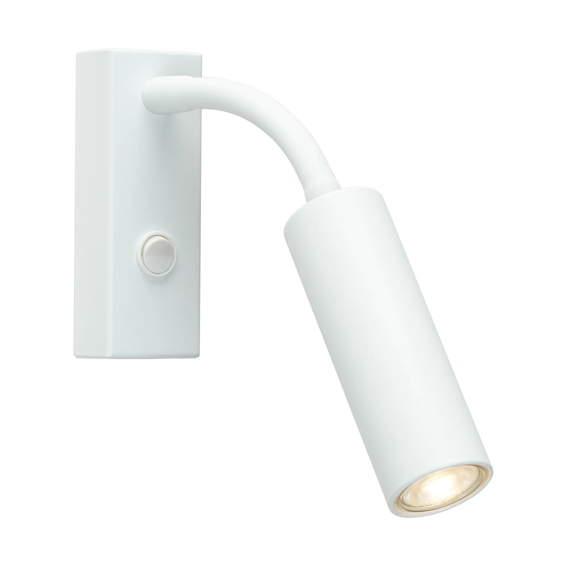 Aplique de pared Pipeline, Blanco mate, flex Herstal