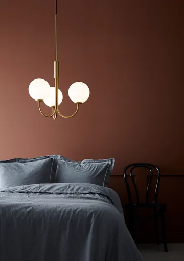 Lámpara araña Ballon - latón, Ø45 cm - Herstal