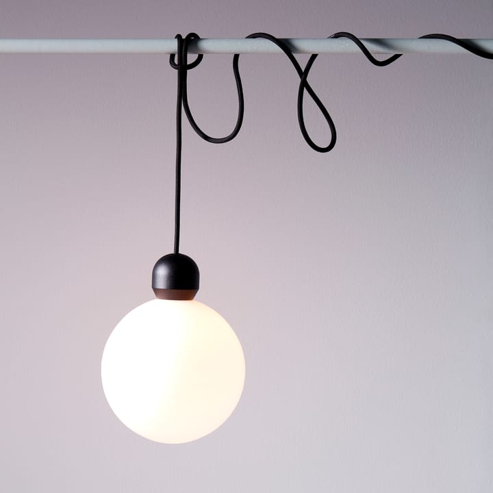 Lámpara colgante Atom, negro Herstal
