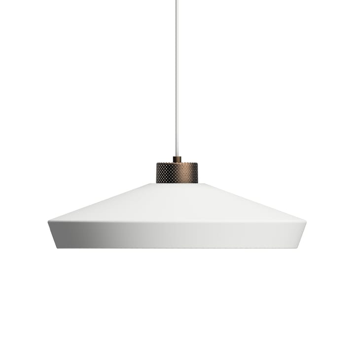 Lámpara colgante Edge large - blanco mate-Bronce - Herstal