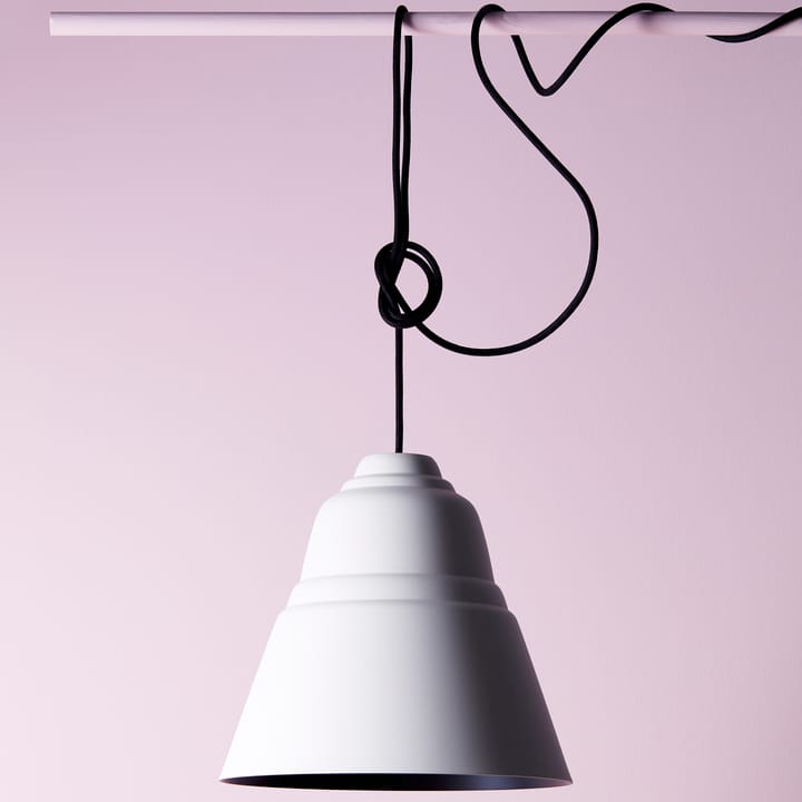 Lámpara colgante Relief 30 cm, blanco perla Herstal