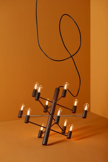Lámpara de araña Manola 12 - grafit (gris) - Herstal