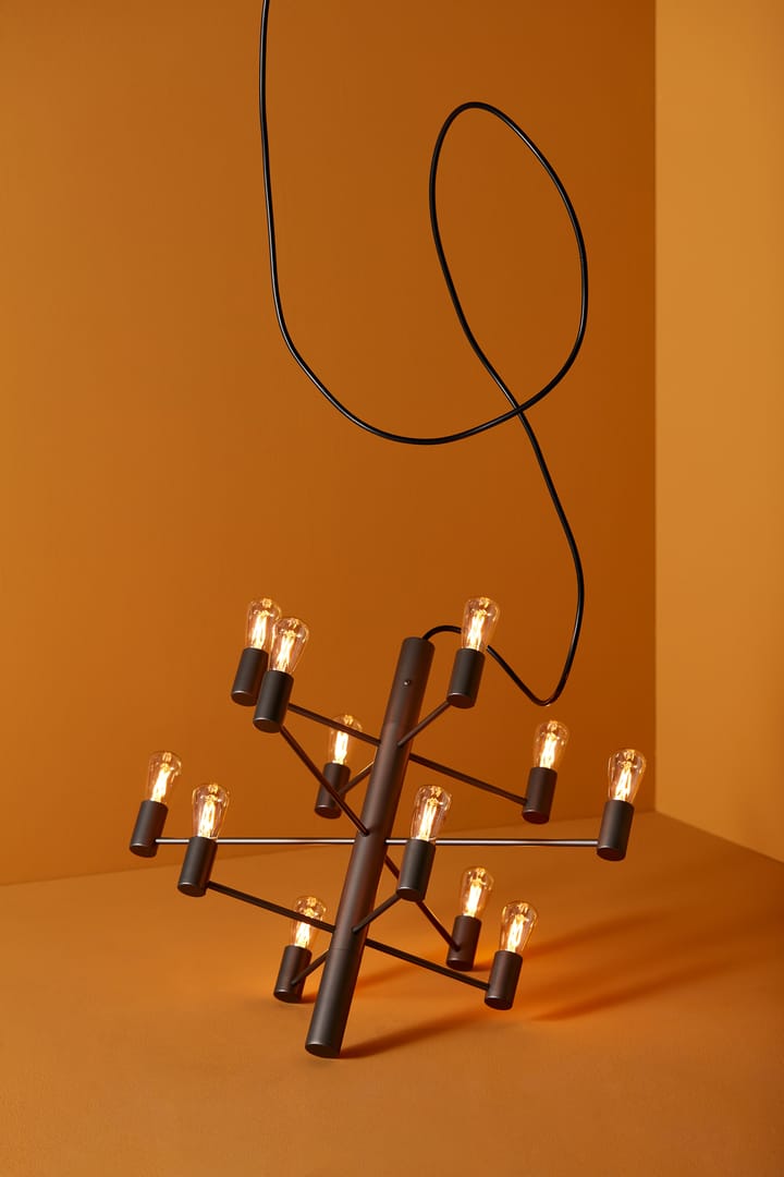 Lámpara de araña Manola 12 - grafit (gris) - Herstal