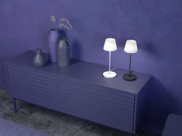 Lámpara de mesa Gil il Grande - blanco-vidrio opalo - Herstal