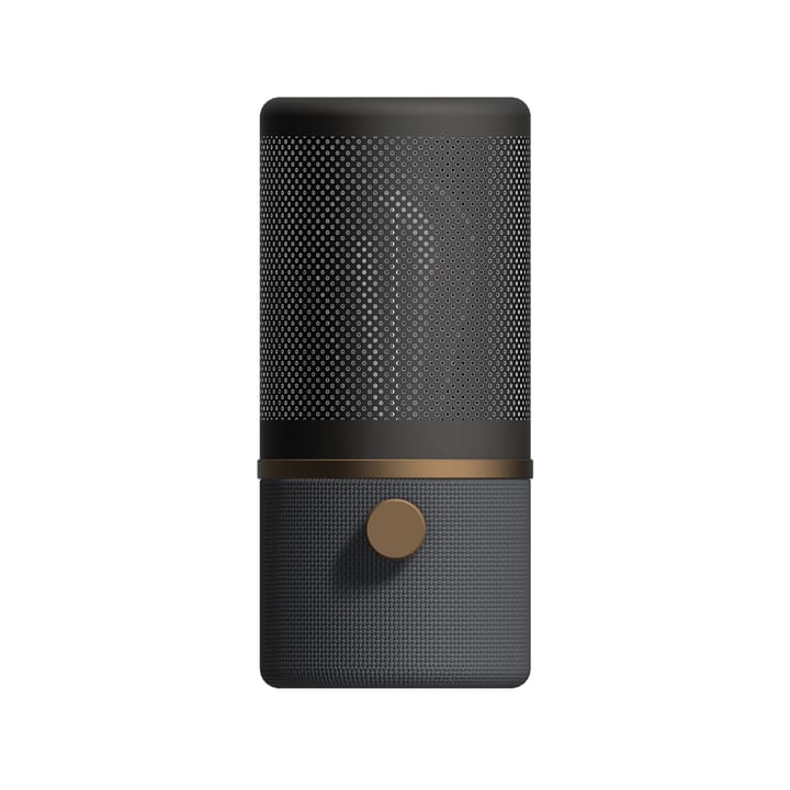 Lámpara de mesa Jazz 24 cm, gris-negro mate Herstal