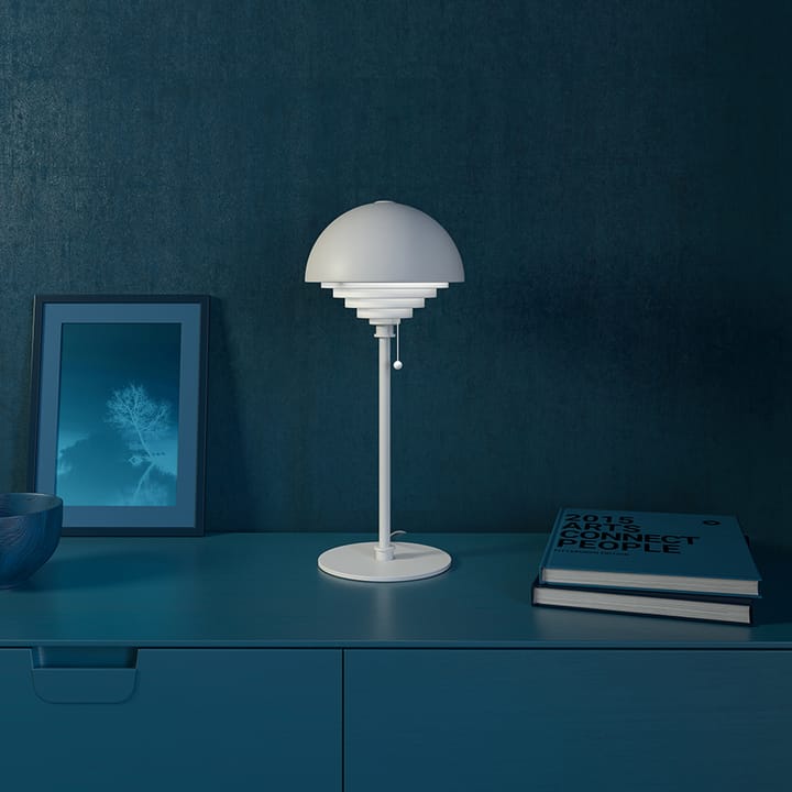 Lámpara de mesa Motown, blanco-blanco Herstal