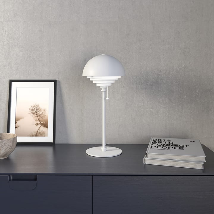Lámpara de mesa Motown, blanco-blanco Herstal