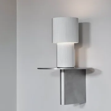 Lámpara de mesa portátil Iluma - Plata - Herstal