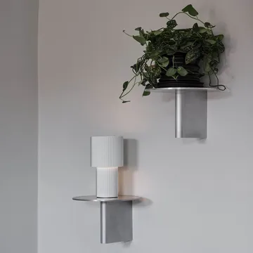 Lámpara de mesa portátil Iluma - Plata - Herstal