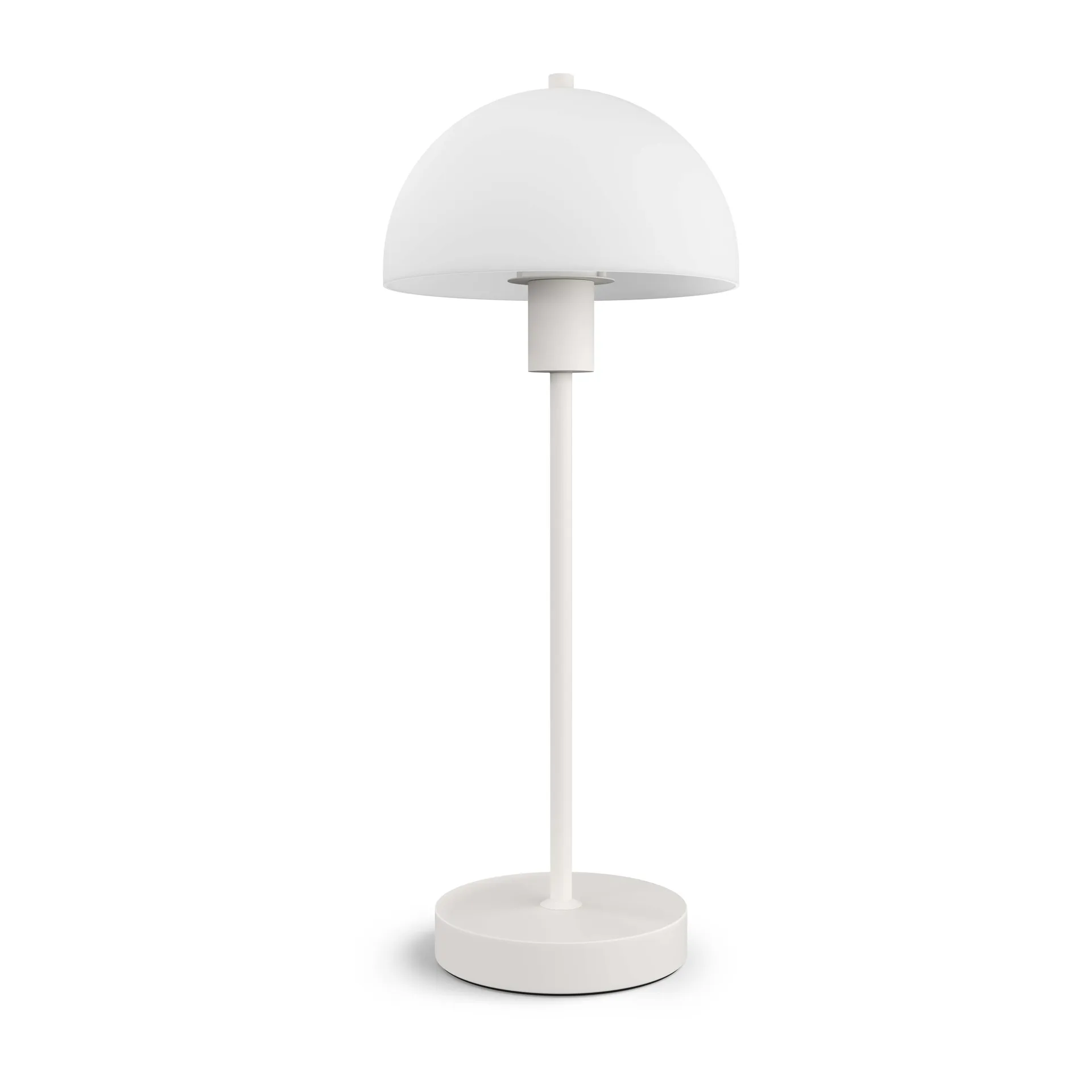 Lámpara de mesa Vienda 50 cm, blanco-vidrio opalo Herstal