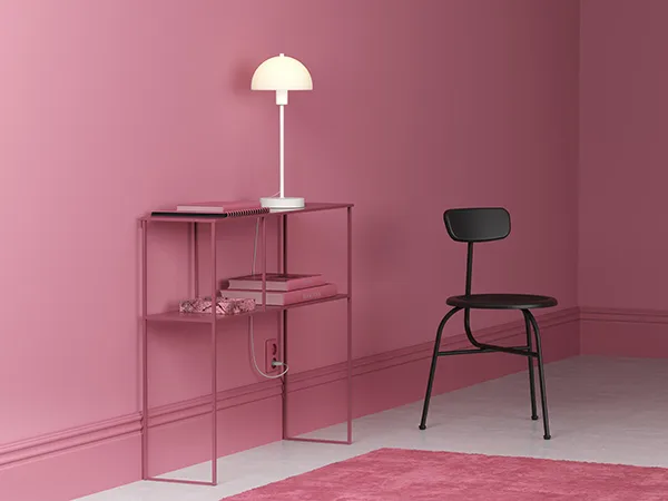 Lámpara de mesa Vienda 50 cm, blanco-vidrio opalo Herstal