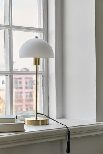 Lámpara de mesa Vienda - latón-blanco - Herstal