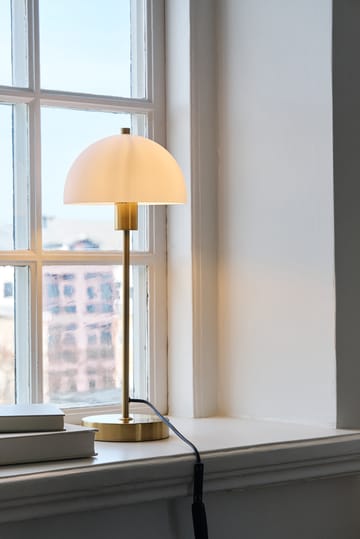 Lámpara de mesa Vienda - latón-blanco - Herstal