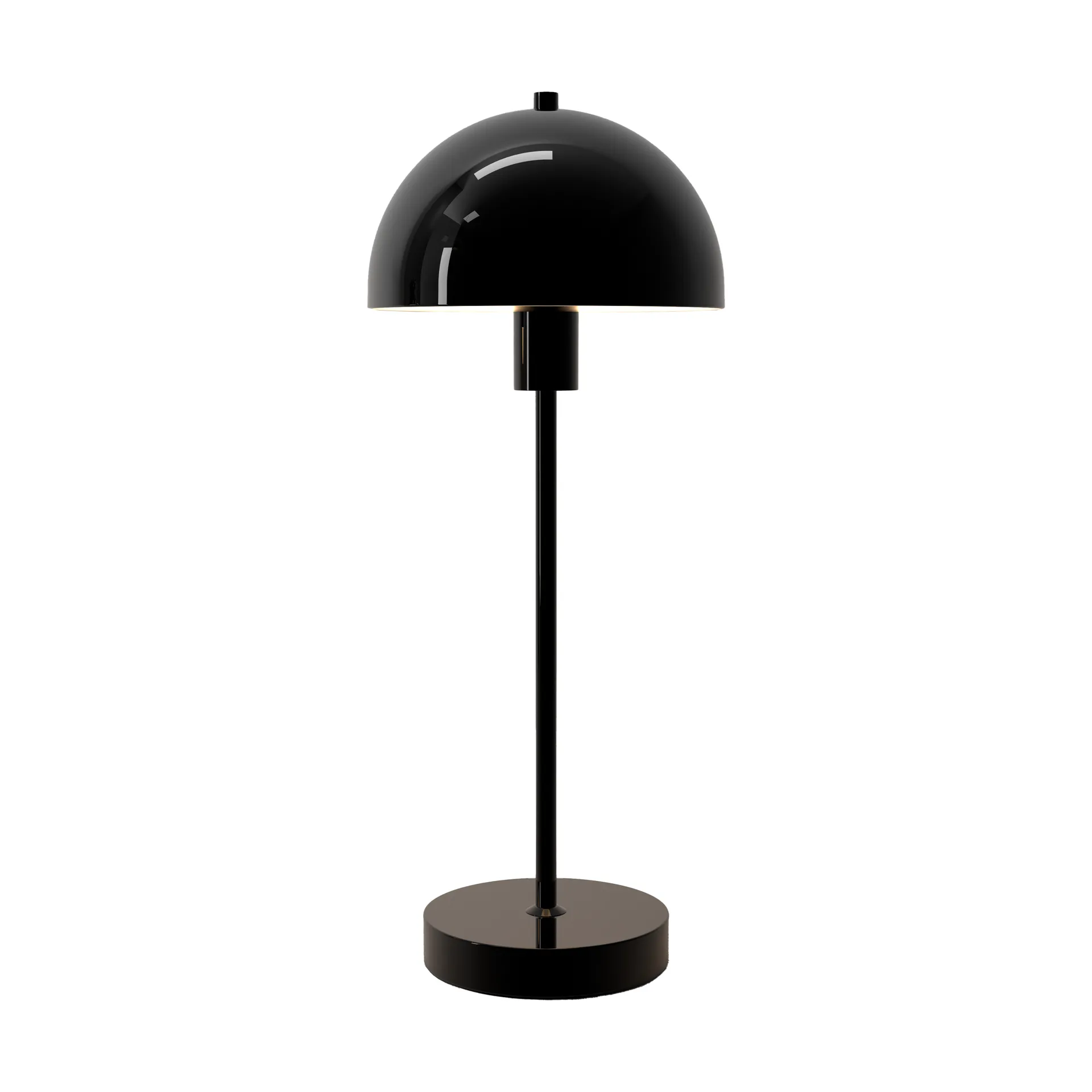 Lámpara de mesa Vienda, Negro brillante Herstal