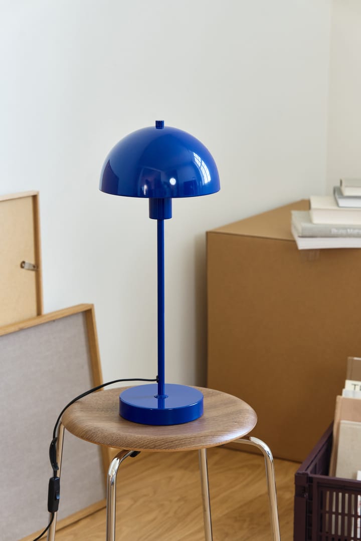 Lámpara de mesa Vienda, Royal blue Herstal