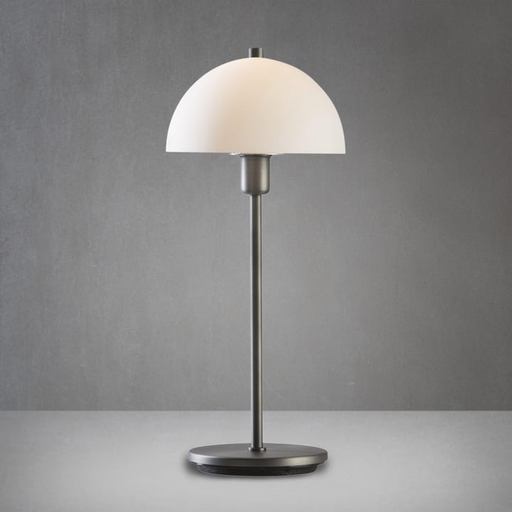 Lámpara de mesa Vienda X, gris Herstal