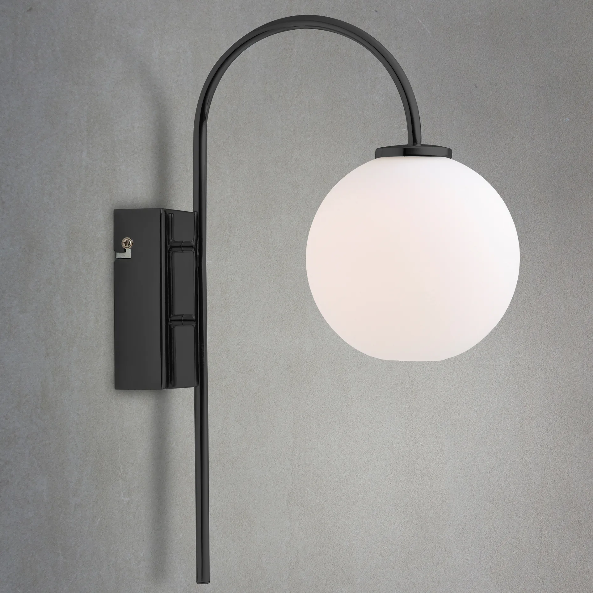 Lámpara de pared Ballon, negro Herstal