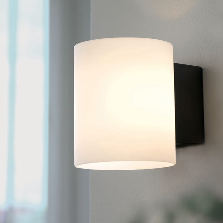 Lámpara de pared Evoke S, Antracita-vidrio opalino Herstal
