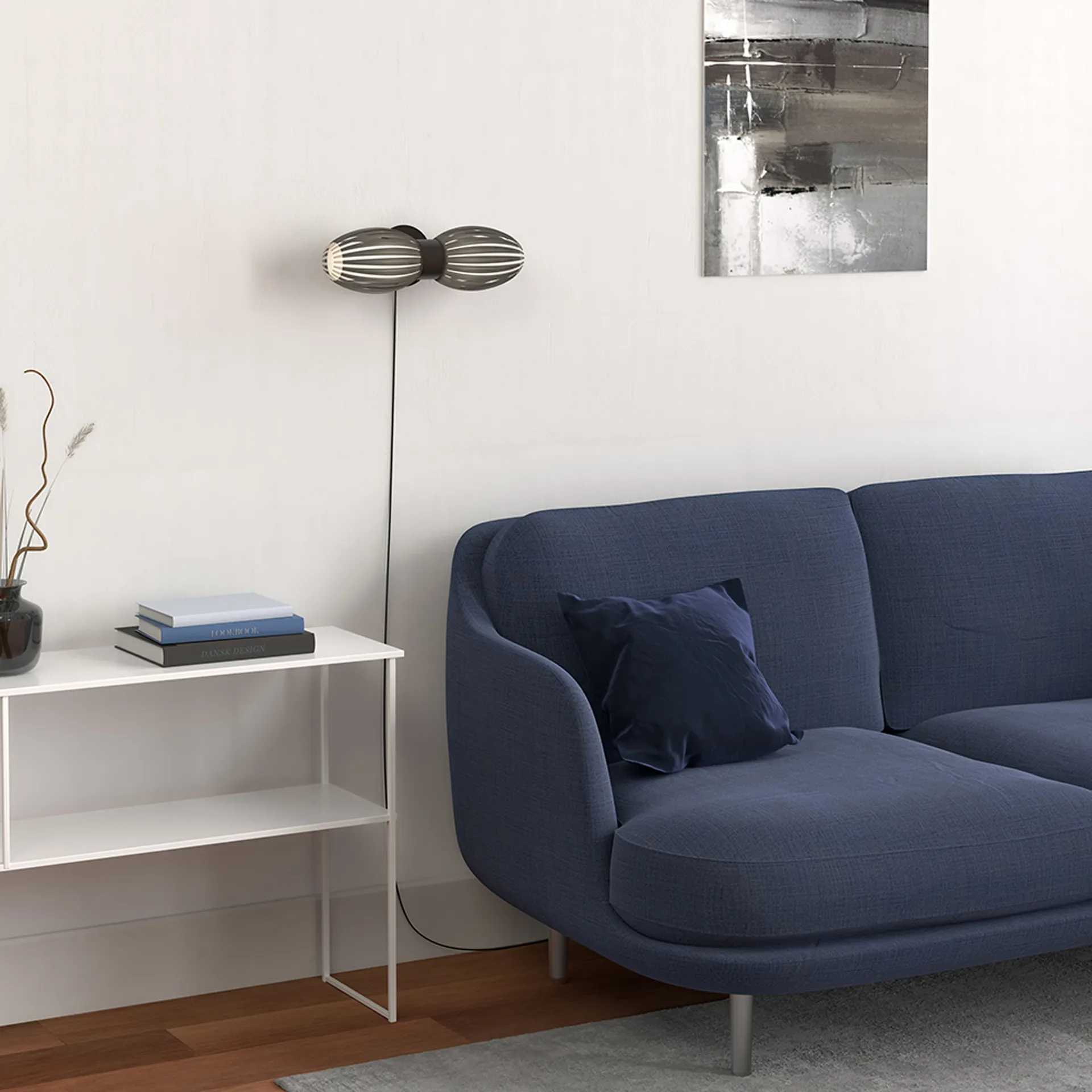 Lámpara de pared Tentacle duo 34 cm, Negro-ahumado Herstal