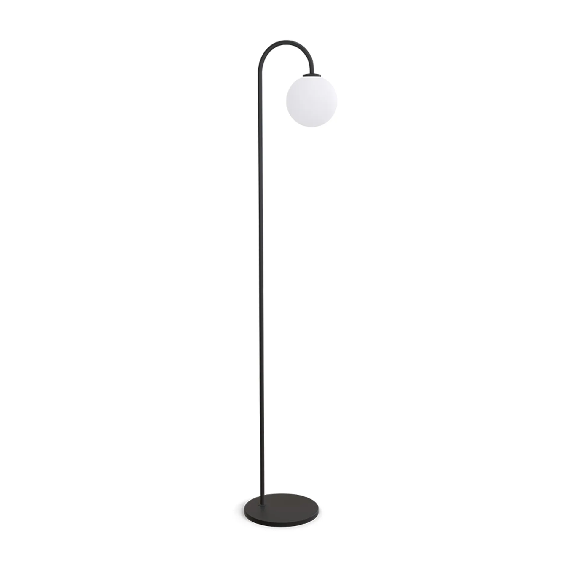 Lámpara de pie Ballon 137 cm, Negro Herstal