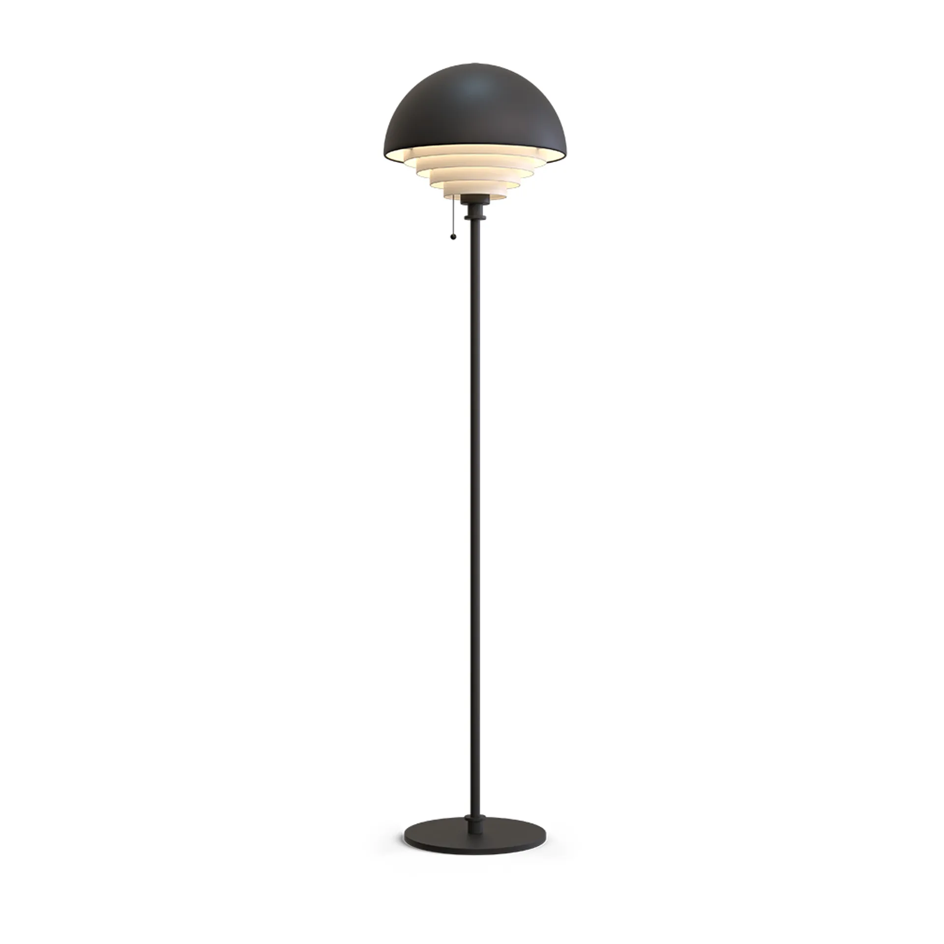 Lámpara de pie Motown 150 cm, Negro Herstal