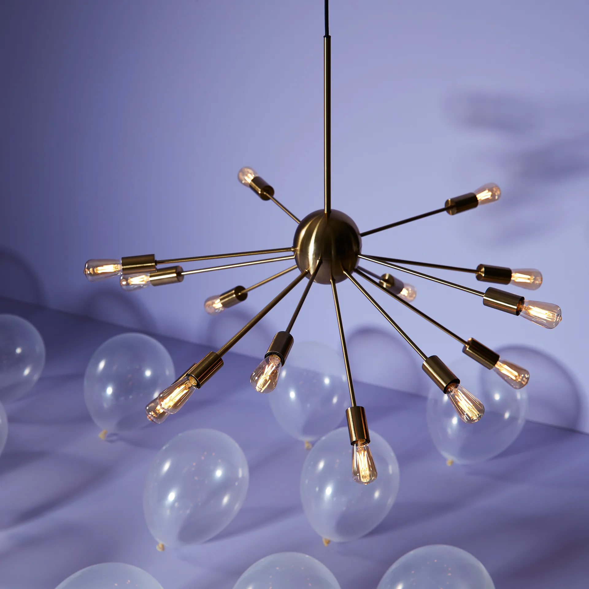 Lámpara de techo Mir, negro Herstal