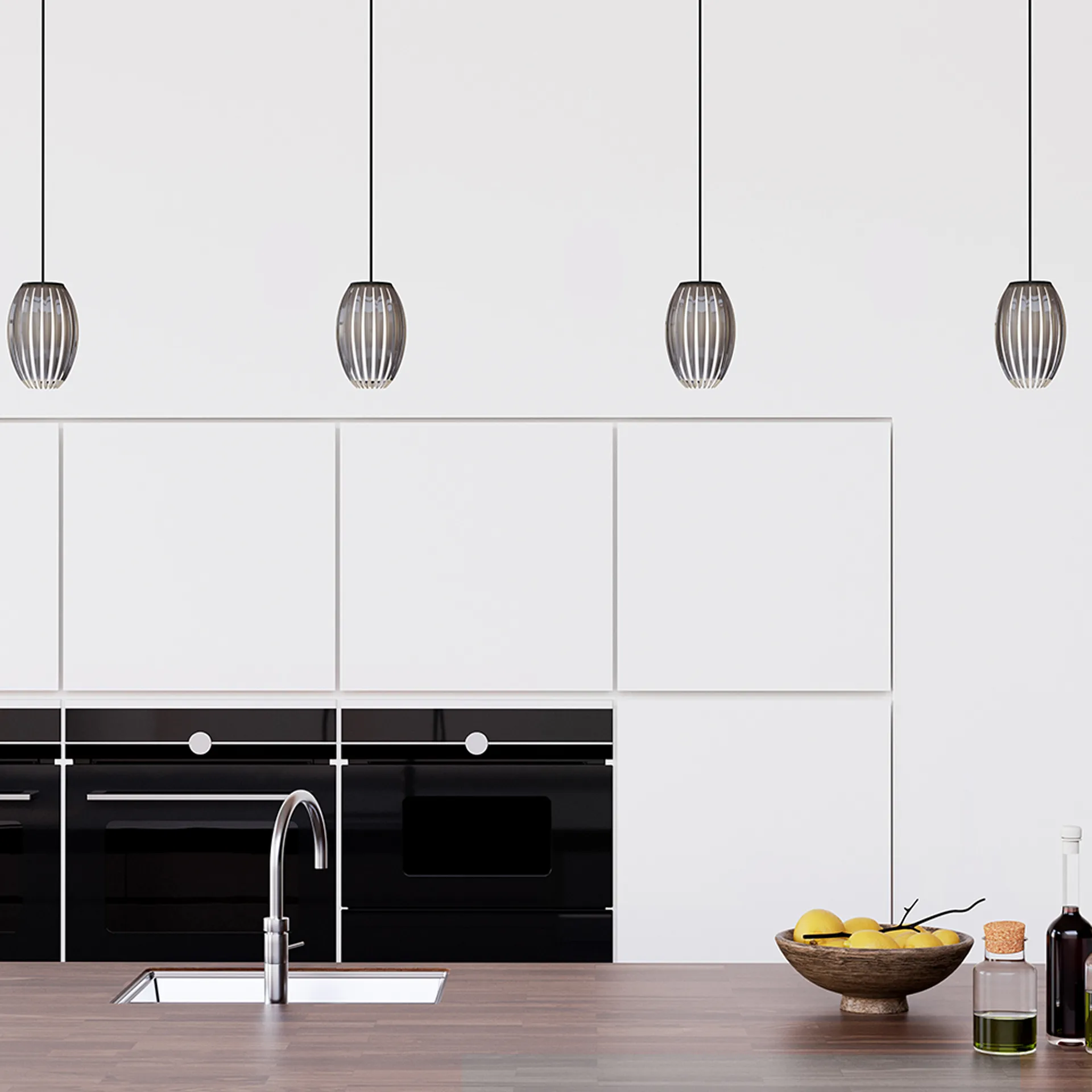 Lámpara de techo Tentacle S 15 cm, Negro-ahumado Herstal