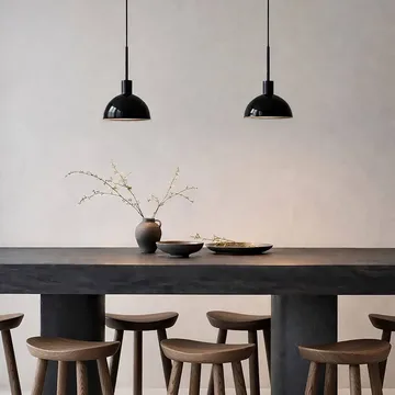 Lámpara de techo Vienda - Negro brillante - Herstal