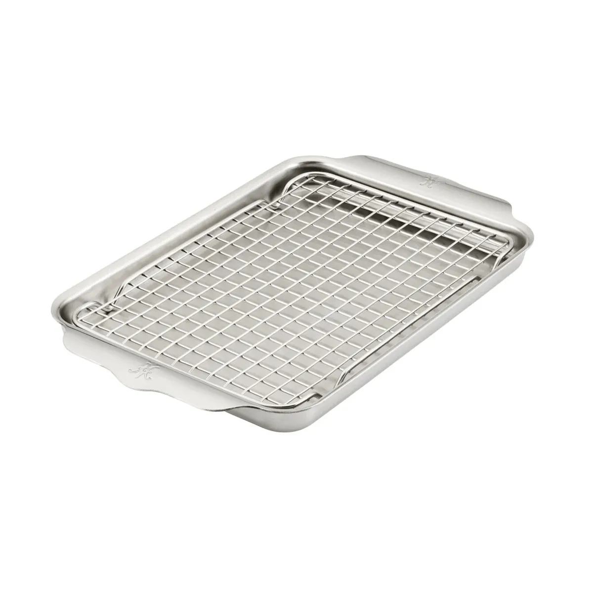 Hestan OvenBond sartén de cuarzo con rejilla para horno, Acero inoxidable, 24x39 cm Hestan
