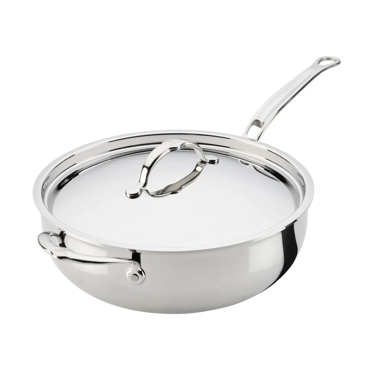 Hestan ProBond Luxe sartén multiusos con tapa, Acero inoxidable, asa auxiliar Hestan
