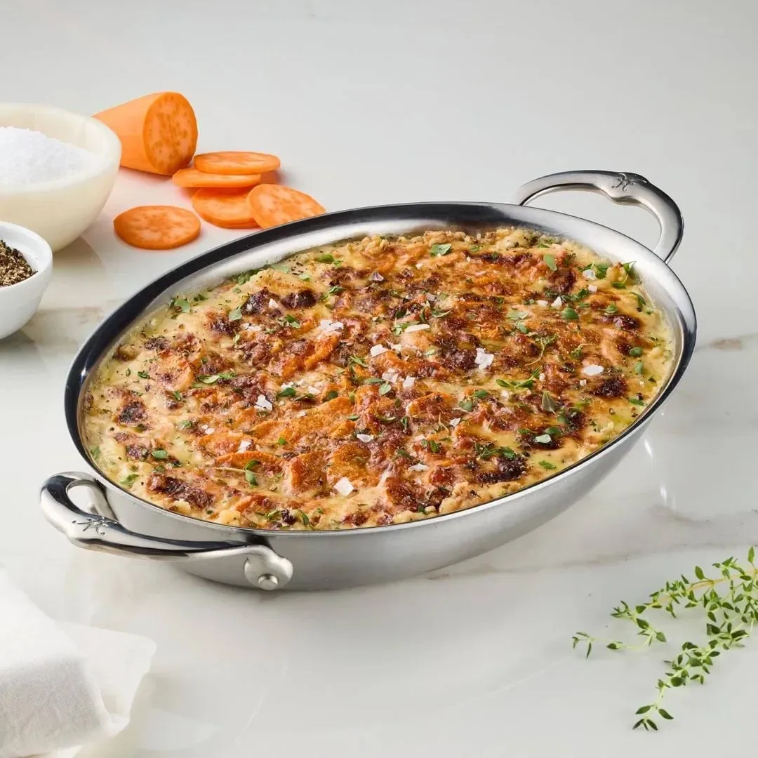 Hestan Provisions fuente para gratinar ovalada, Abierto, 30x21 cm Hestan