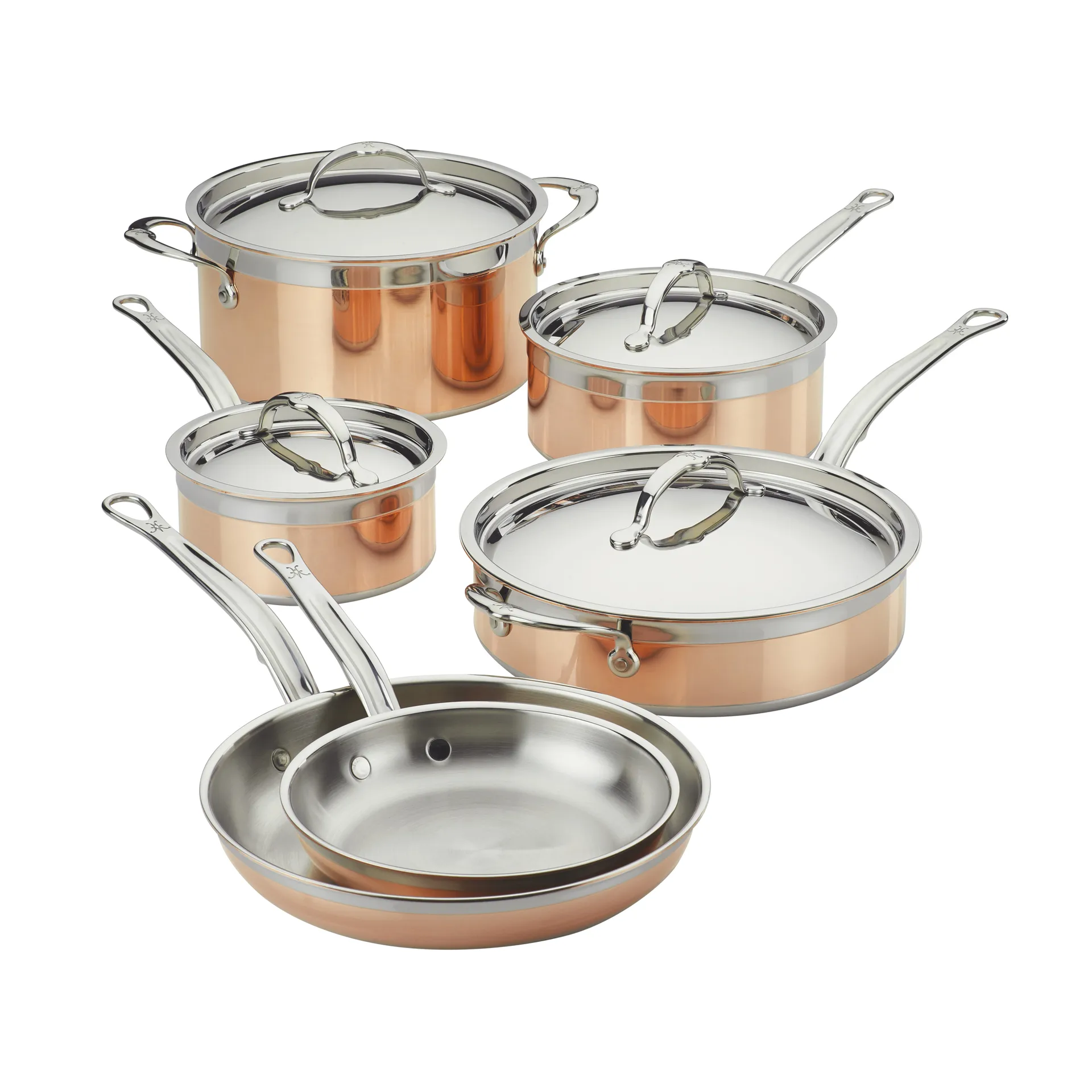 Juego de ollas y sartenes Hestan Copperbond, 10 piezas Hestan
