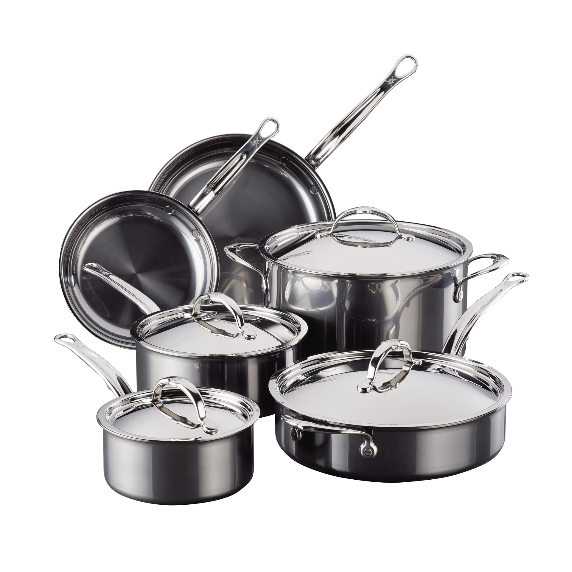 Juego de ollas y sartenes Hestan Nanobond, 10 piezas Hestan