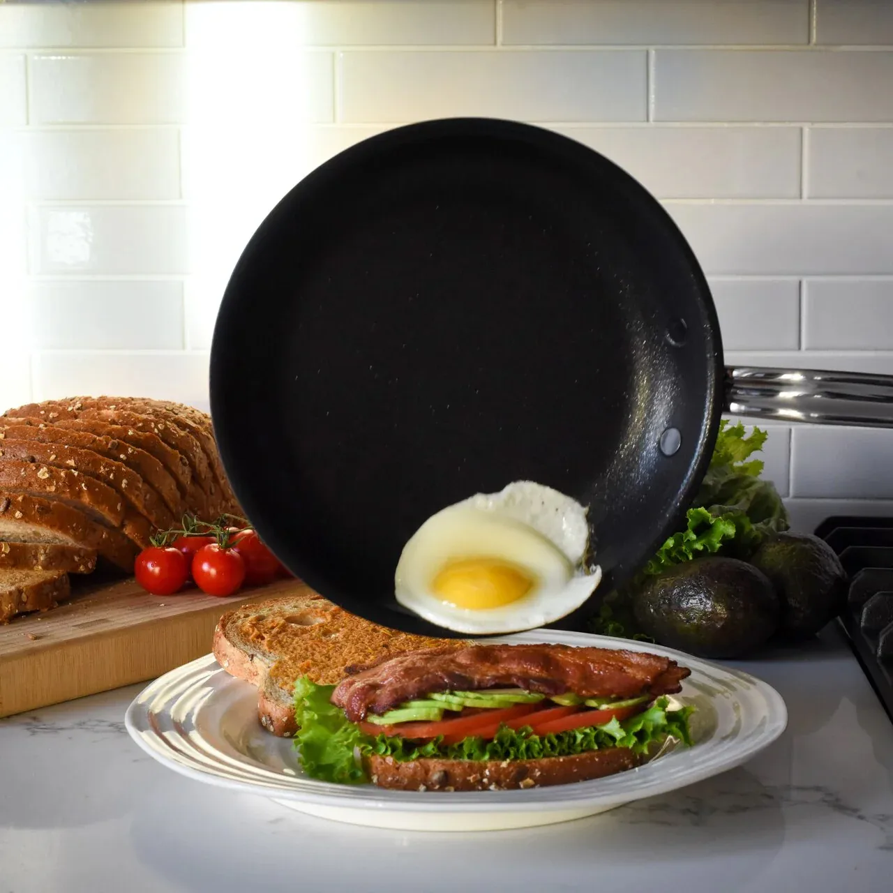 Sartén Hestan Probond non stick 32 cm, Acero inoxidable Hestan